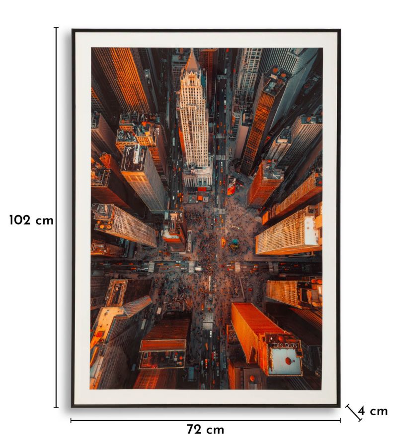 STAMPA SU TELA LACCATA NEW YORK  C/CORNICE -B- FERRETTI