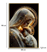 STAMPA DECORATA SU TELA LACCATA C/CORNICE MATERNITY -C- FERRETTI