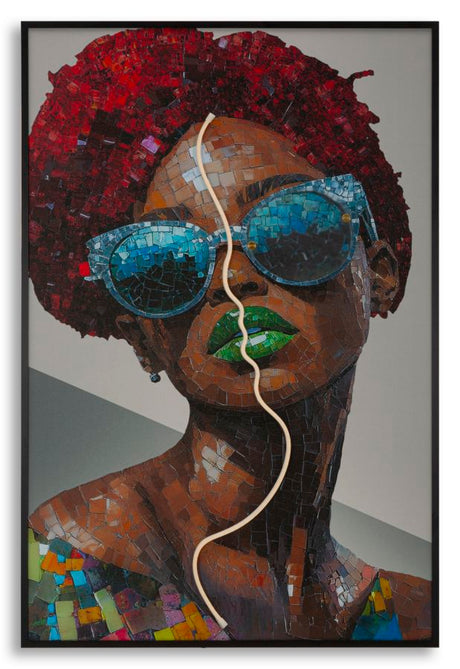 STAMPA C/LED SU TELA AFRO CM 60X3