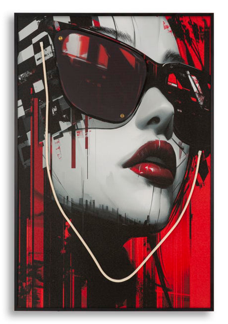 STAMPA C/LED SU TELA PSYCO -A- CM 60X3