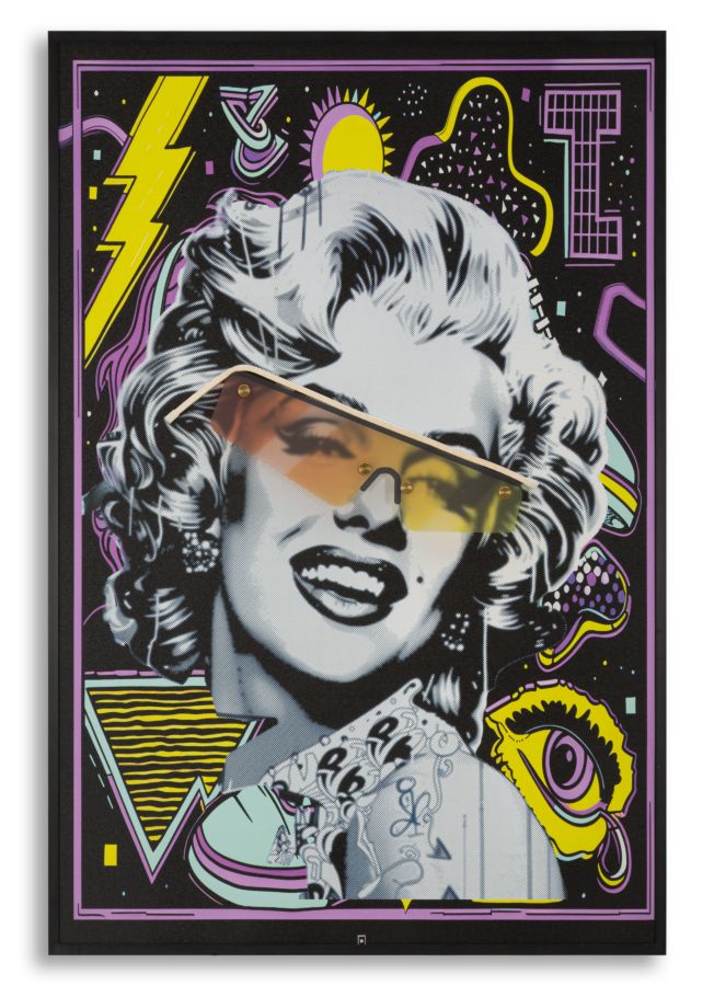 STAMPA C/LED SU TELA MARILIN CM 60X3