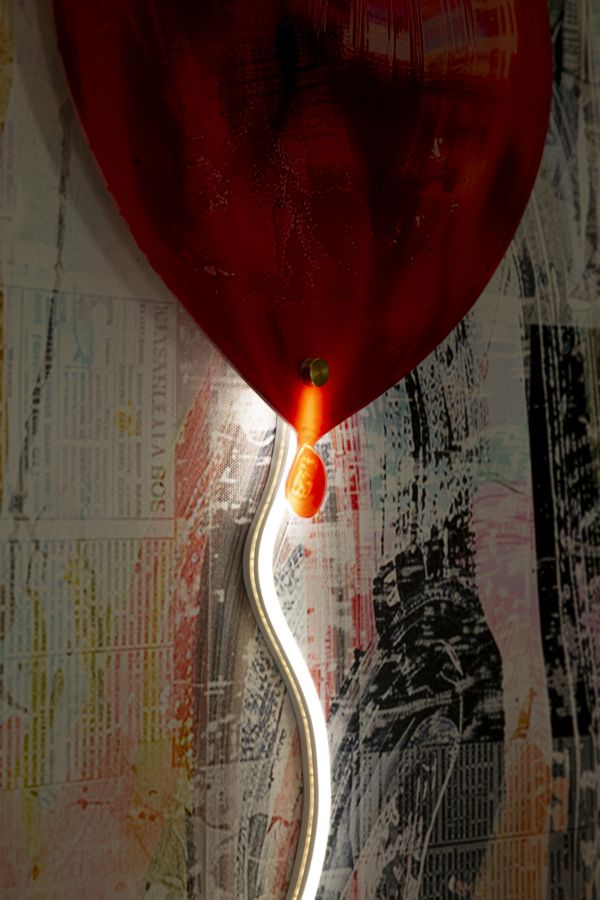 STAMPA C/LED SU TELA HEART (APPLICAZIONE 3D ACRILICO) - FERRETTI
