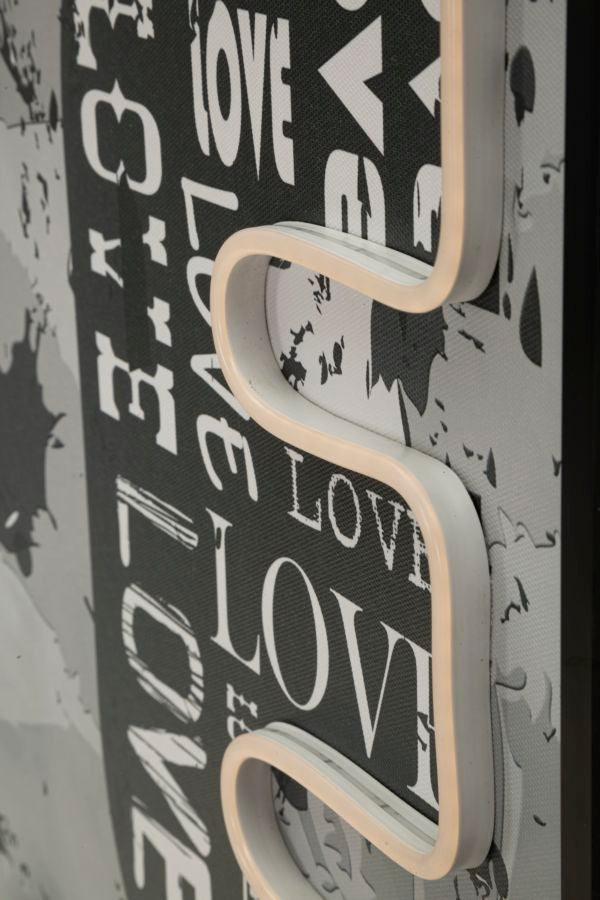 STAMPA C/LED SU TELA LOVE (APPLICAZIONE 3D ACRILICO) - FERRETTI