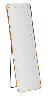 SPECCHIO DA TERRA LED HOLLYWOOD RETT. CM 50X6-45X160 (LUCE CON 3 TEMPERATURE DI COLORE)
