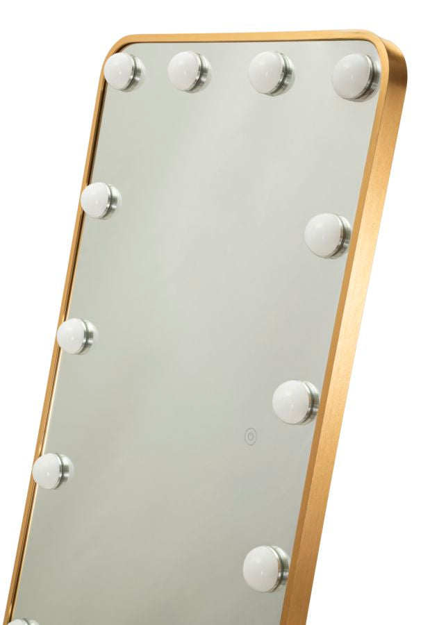 SPECCHIO DA TERRA LED HOLLYWOOD RETT. (LUCE CON 3 TEMPERATURE DI COLORE) - FERRETTI