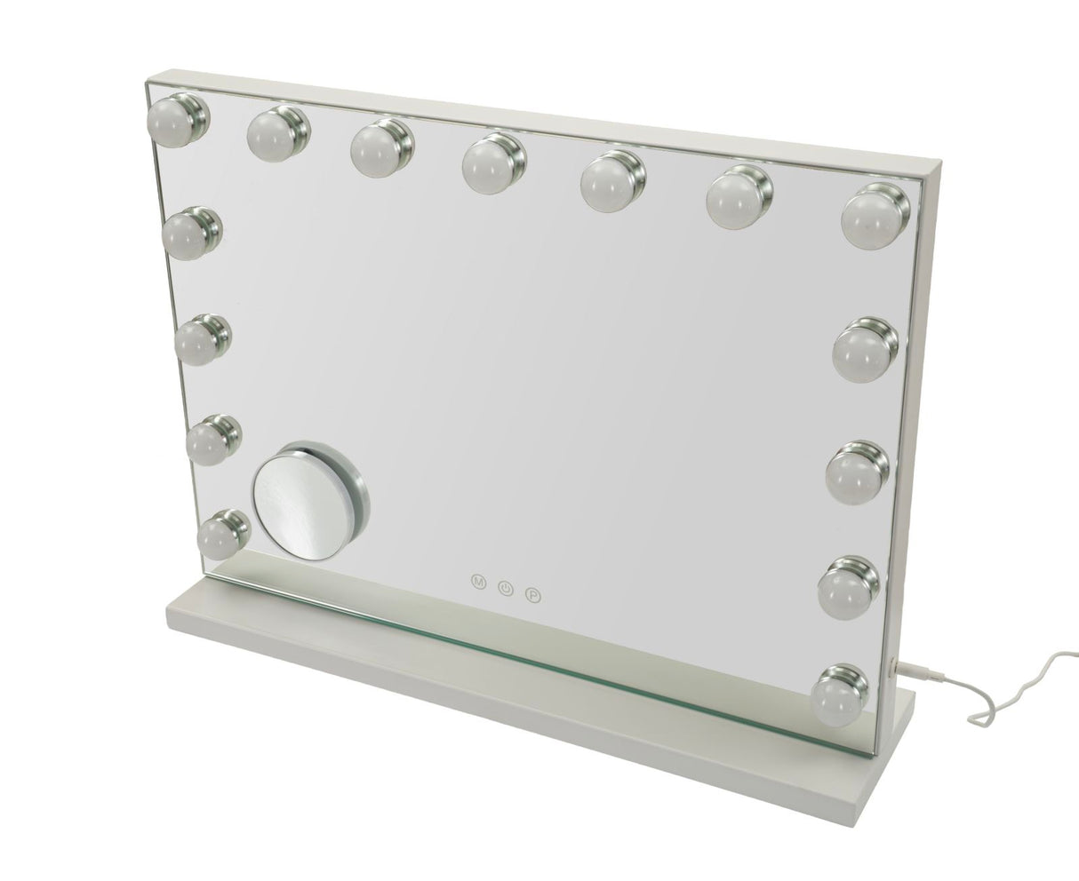 SPECCHIO DA TAVOLO HOLLYWOOD (LUCE CON 3 TEMPERATURE DI COLORE) - FERRETTI