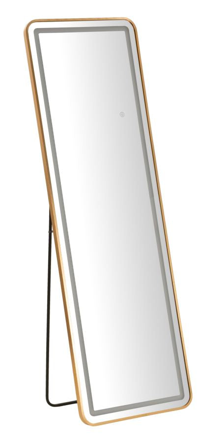 SPECCHIO DA TERRA LED SIMPLE RETT. CM 50X3-38X160 (LUCE CON 3 TEMPERATURE DI COLORE)
