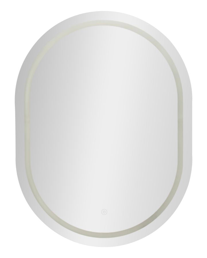 SPECCHIO DA MURO LED SIMPLE OVALE CM 60X3