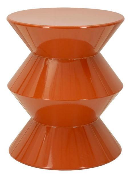 TAVOLINETTO IN METALLO ZAG ORANGE CM Ø 37