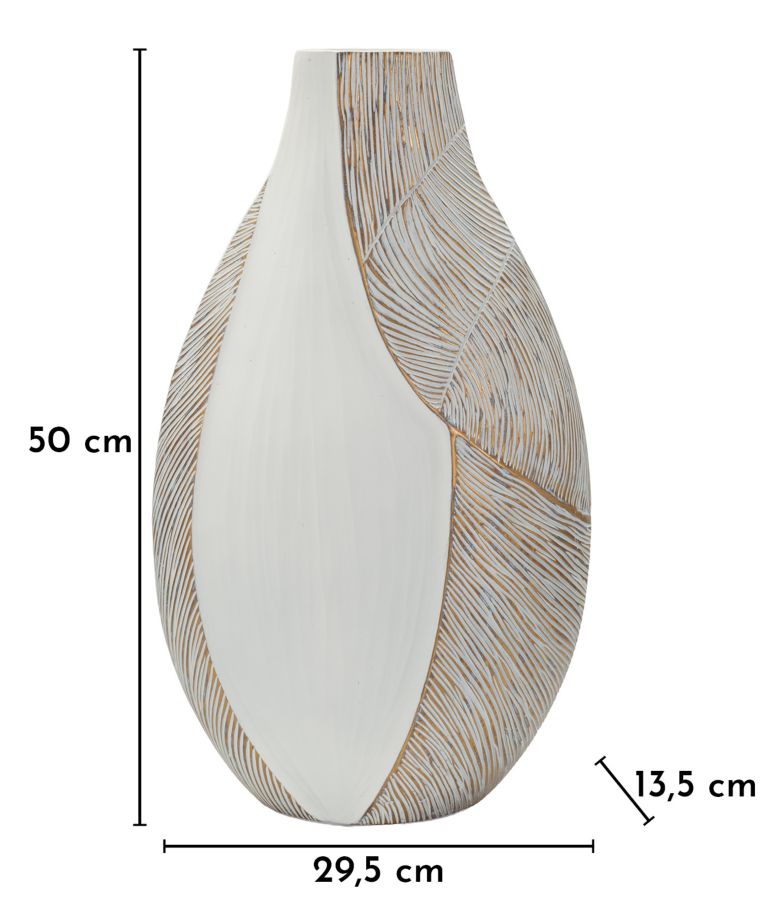VASO RESINA HO CHI MINH CM 29,5X13,5X50 - FERRETTI