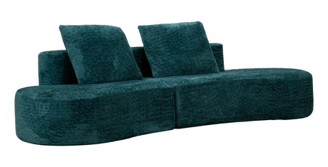 DIVANO ISLAND PETROLIO CM 238X92X78 (COMPRESSO)