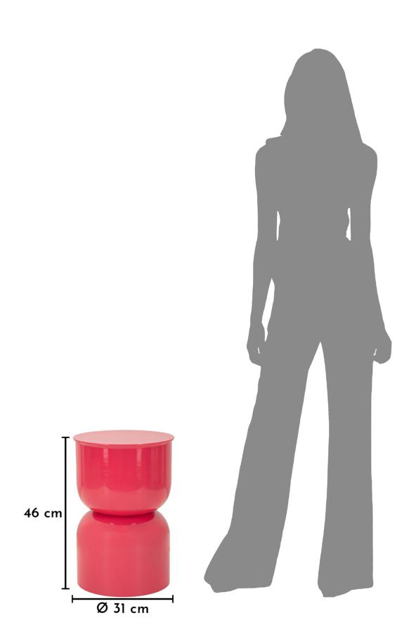 TAVOLINETTO IN METALLO OYI FUXIA - FERRETTI