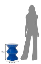 TAVOLINETTO IN METALLO ZAG BLU - FERRETTI