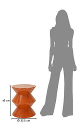 TAVOLINETTO IN METALLO ZAG ORANGE - FERRETTI