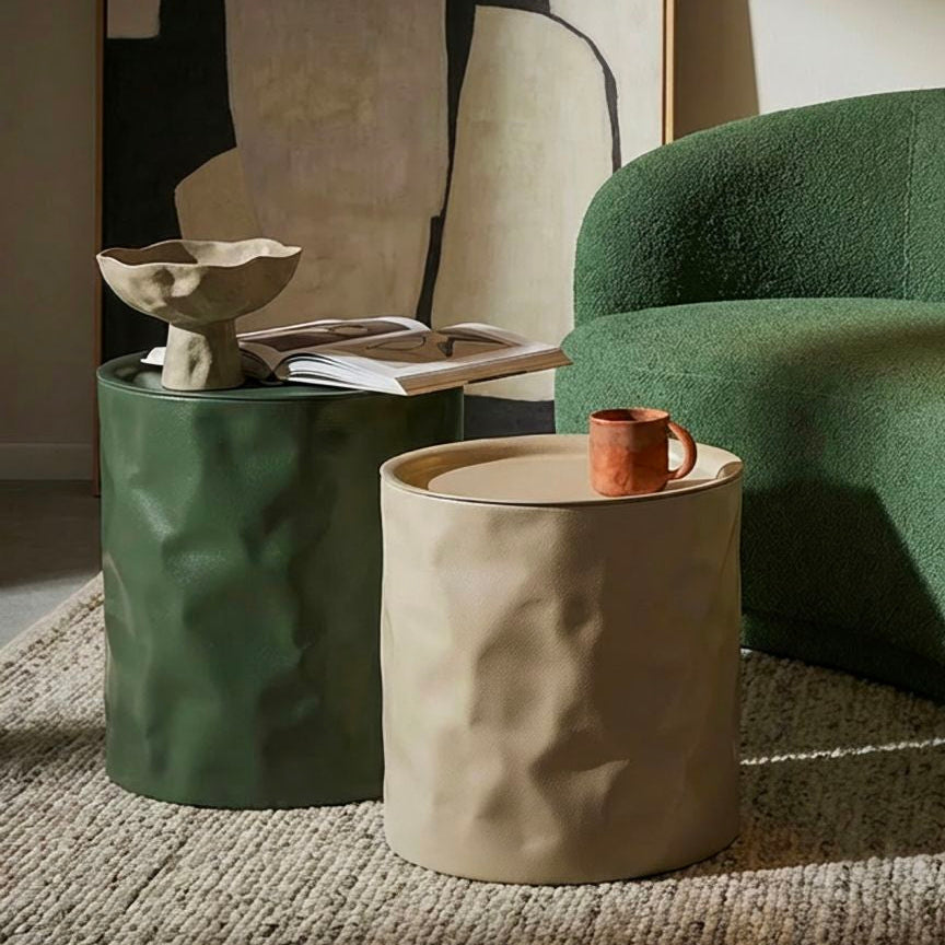 TAVOLINETTI NORIMBERGA COPPIA CM Ø 39,5X48-35,5X40 - FERRETTI