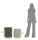 TAVOLINETTI NORIMBERGA COPPIA CM Ø 39,5X48-35,5X40 - FERRETTI