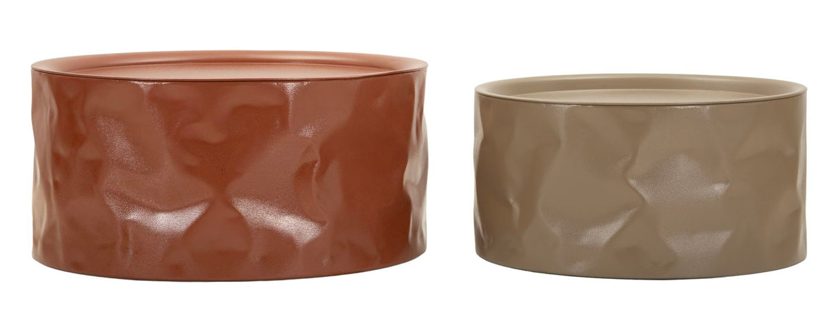 TAVOLINI DA CAFFE' NORIMBERGA COPPIA CM Ø 62X30-51X26