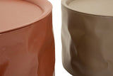 TAVOLINI DA CAFFE' NORIMBERGA COPPIA CM Ø 62X30-51X26 - FERRETTI