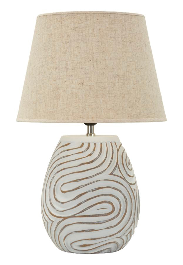 LAMPADA DA TAVOLO RESINA OBLIX CM Ø 35X55