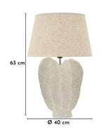 LAMPADA DA TAVOLO RESINA ESTER CM Ø 40X63
