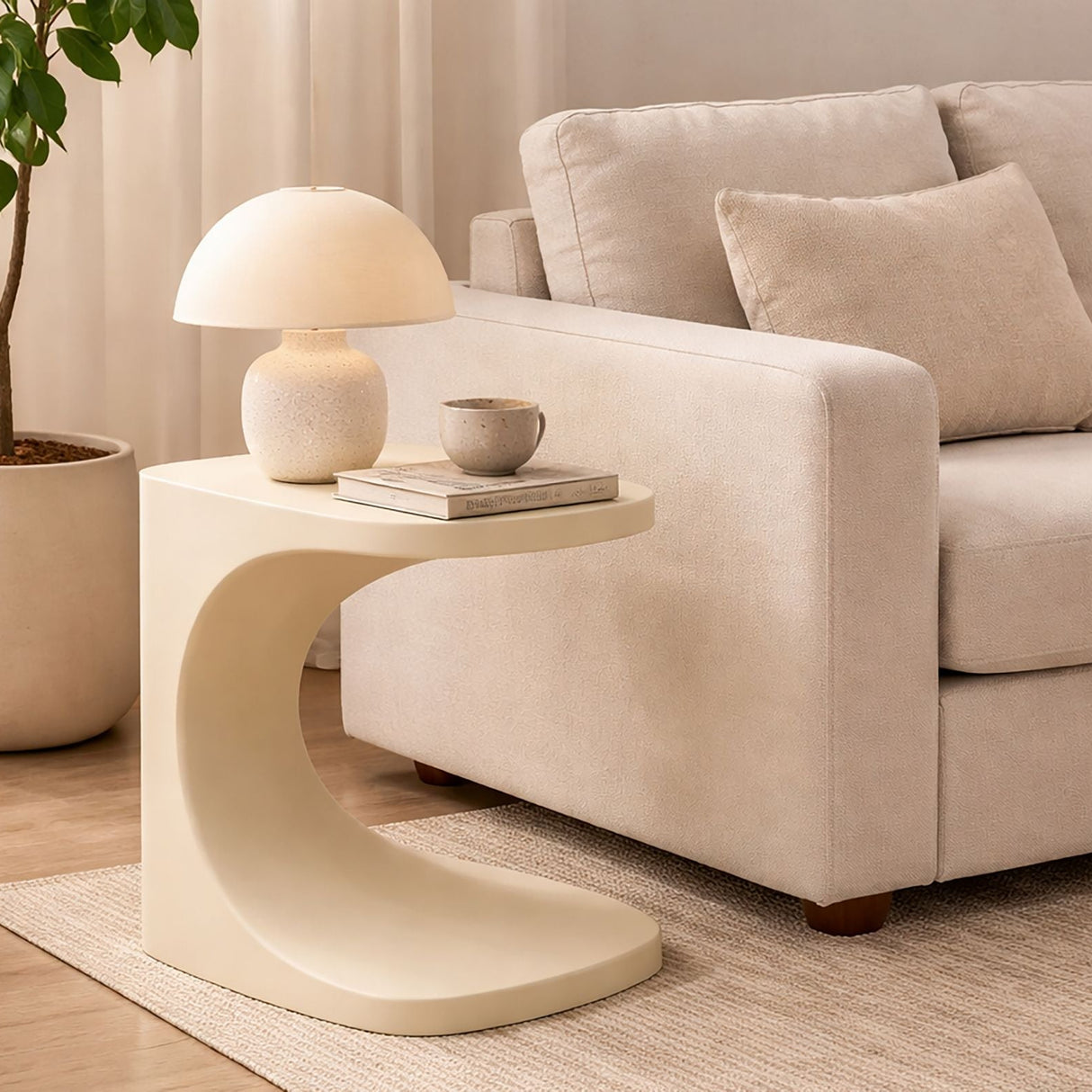 TAVOLINETTO IBIZA BIANCO - FERRETTI