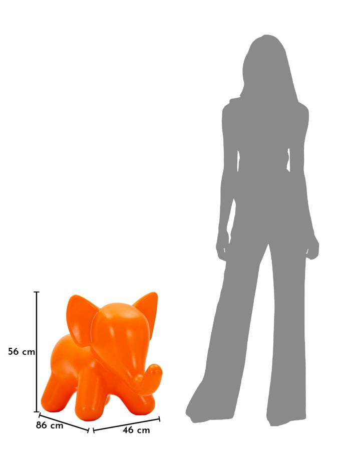 SGABELLO ELEPHANT ARANCIONE - FERRETTI