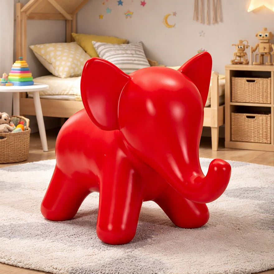 SGABELLO ELEPHANT ROSSO - FERRETTI