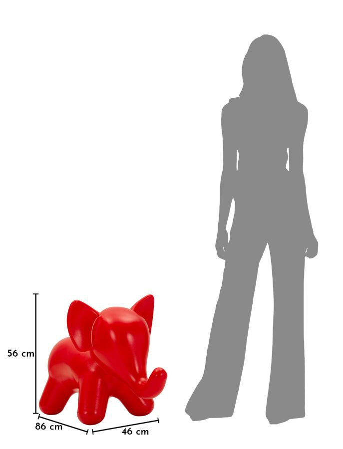SGABELLO ELEPHANT ROSSO - FERRETTI