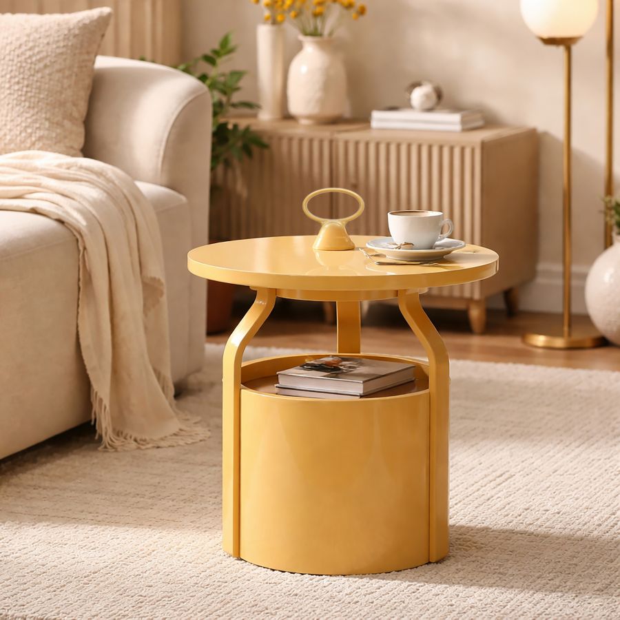 TAVOLINETTO P/GIORNALI IRIS CREMA - FERRETTI