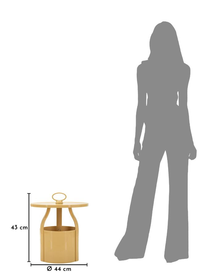 TAVOLINETTO P/GIORNALI IRIS CREMA - FERRETTI