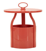 TAVOLINETTO P/GIORNALI IRIS ROSSO CM Ø 44X43