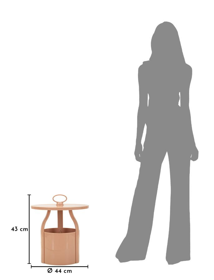 TAVOLINETTO P/GIORNALI IRIS ROSA - FERRETTI