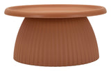 TAVOLINETTO GEAX ROSSO CM Ø 70X35