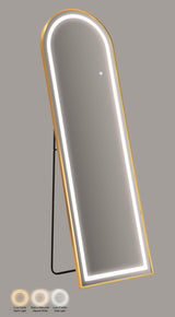 SPECCHIO DA TERRA LED SIMPLE ARCO (LUCE CON 3 TEMPERATURE DI COLORE) - FERRETTI