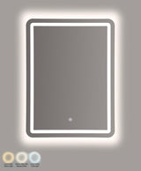 SPECCHIO DA MURO LED SIMPLE RETT. (LUCE CON 3 TEMPERATURE DI COLORE) - FERRETTI