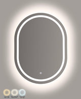SPECCHIO DA MURO LED SIMPLE OVALE (LUCE CON 3 TEMPERATURE DI COLORE) - FERRETTI