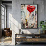 STAMPA C/LED SU TELA HEART (APPLICAZIONE 3D ACRILICO) - FERRETTI