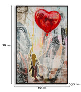 STAMPA C/LED SU TELA HEART (APPLICAZIONE 3D ACRILICO) - FERRETTI