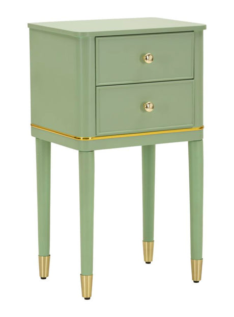 COMODINO CAMILLE VERDE CM 40X30X71
