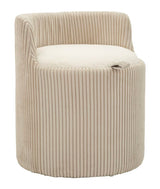 PUFF DA TOLETTA DUBLINO CON CONTENITORE CM Ø 47X53