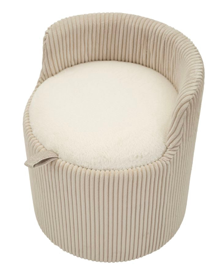 PUFF DA TOLETTA DUBLINO CON CONTENITORE - FERRETTI