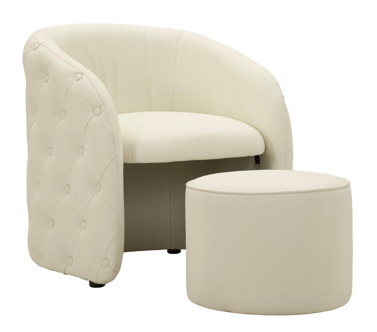 POLTRONA C/PUFF ZAGABRIA CM 76X75X80-Ø 47X35