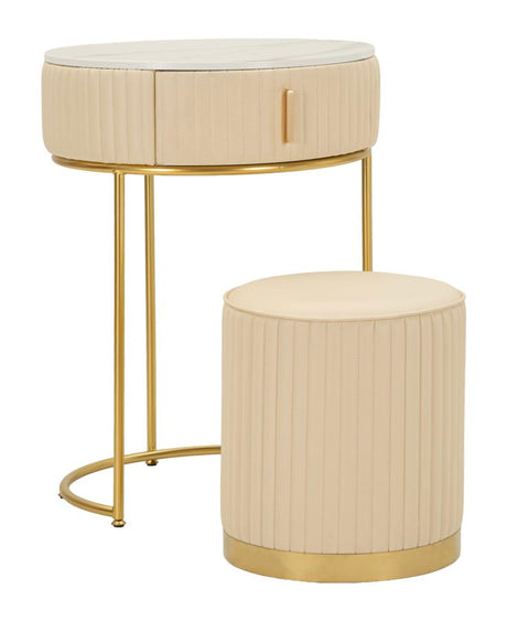 COMODINO/TOLETTA C/PUFF POK CM Ø 52X70 - Ø 36X39