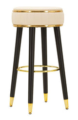 SGABELLO BAR LONDON CREMA CM Ø 38X74