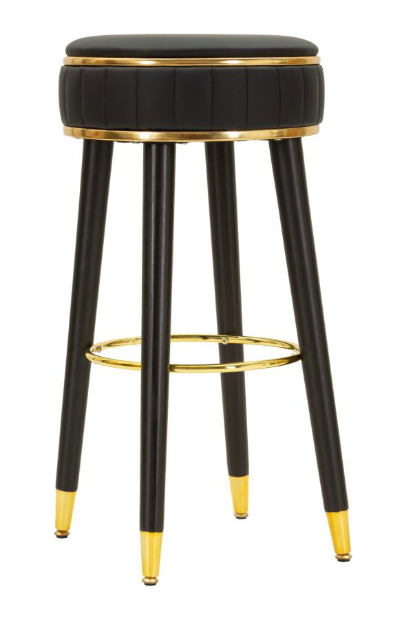 SGABELLO BAR LONDON NERO CM Ø 38X74