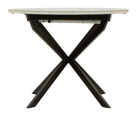 TAVOLO DA PRANZO ALLUNGABILE MARTIN CM Ø 100X78 (APERTO CM 140X100X78)