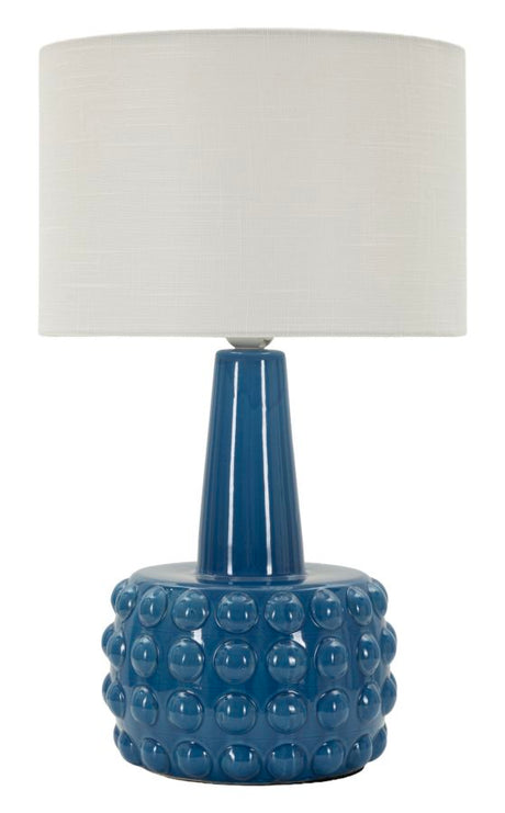 LAMPADA DA TAVOLO GRESS BLU CM Ø 30X51