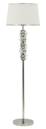 LAMPADA DA TERRA SILVER FLOWER CM Ø 45X157