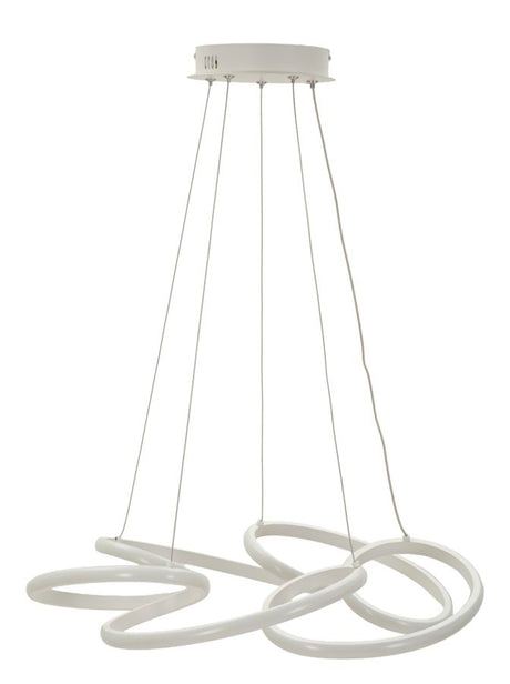 LAMPADARIO LED GLOVY BIANCO CM Ø 55X120 (LUCE CON 3 TEMPERATURE DI COLORE)