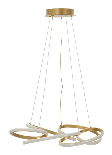 LAMPADARIO LED GLOVY GOLD CM Ø 55X120 (LUCE CON 3 TEMPERATURE DI COLORE)